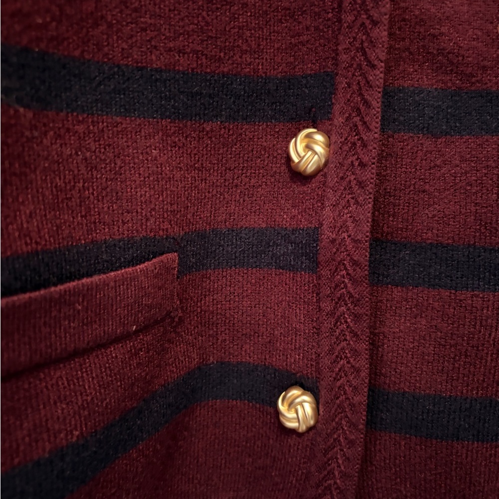 Scotch & Soda Striped Sweater with Gold buttons - Picture 2 of 9